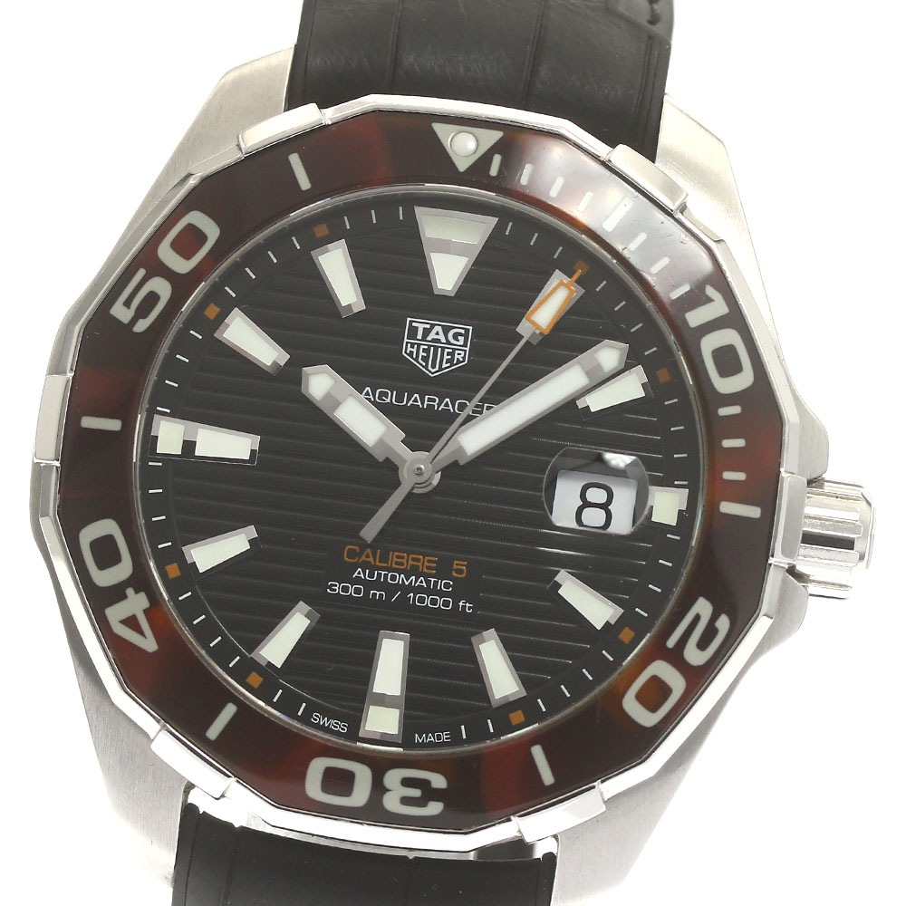 タグホイヤー TAG HEUER WAY201N アクアレーサー キャリバー5 自動巻き メンズ 箱・保証書付き_883088【中古】