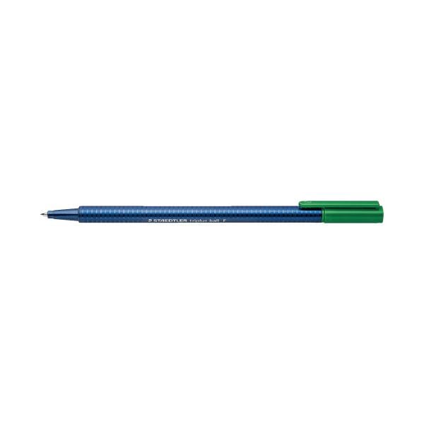 (まとめ)ステッドラー トリプラス油性ボールペン グリーン437 F-5(x100セット)