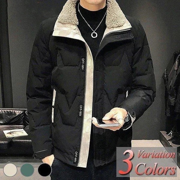 高級な質感 メンズダウンジャケットハーフダウンコートロング ウールダウンジャケットキルト軽量 新作