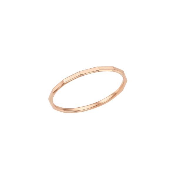 LLOYD製作10日正方形カッティング耐久性シールリング14KゴールドリングLRS20060G