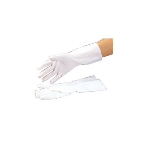 （まとめ）ビニトップ手袋（薄手） 全長 30cm 白 BH-L [x30セット]