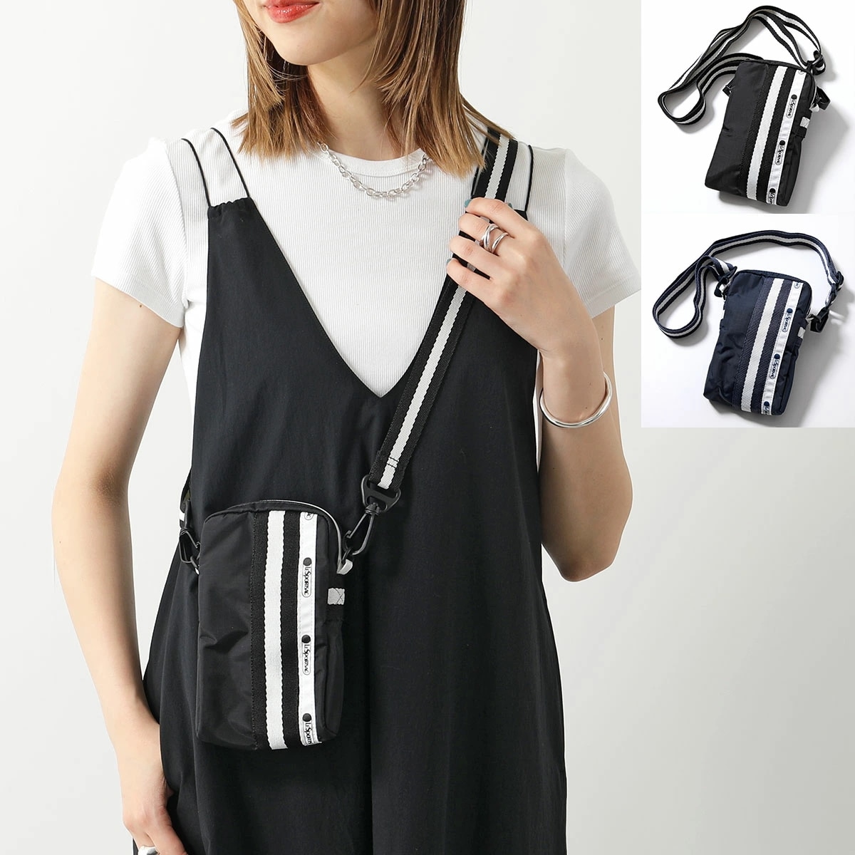 LeSportsac レスポートサック ショルダーバッグ MINI WEB CROSSBODY CLASSIC SPECTATOR スペクテイター 1398 レディース ナイロン 鞄 カラー2色
