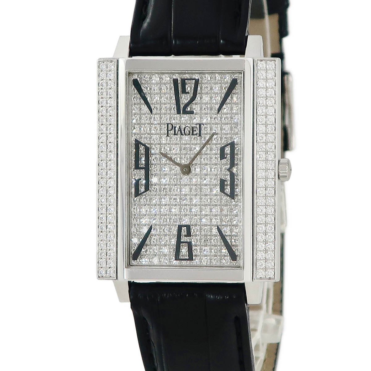 1967 エクストラフラット GOA30165 手巻き メンズ 全面純正ダイヤ K18WG無垢 スクエア 3年保証