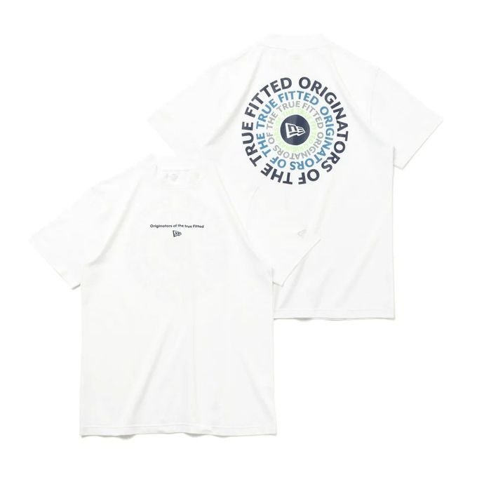 ニューエラ NEW ERA ゴルフ 半袖 鹿の子 ミッドネック Tシャツ Circle OOTTF ホワイト 14109052