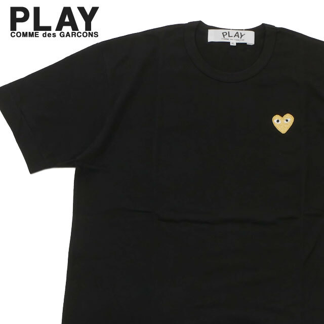 プレイ コムデギャルソン PLAY COMME des GARCONS GOLD HEART ONE POINT TEE ハート ロゴ AX-T216-051 200-006748-041