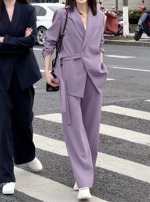 卒業式 キャリア 通勤 リクルートスーツ 2点 事務服 就活 ママスーツ 入学式 スーツ 上品 OL セレモニースーツ アップ ジャケット+パンツ オフィス ビジネススーツ 可愛い レディース パンツ 5,681円