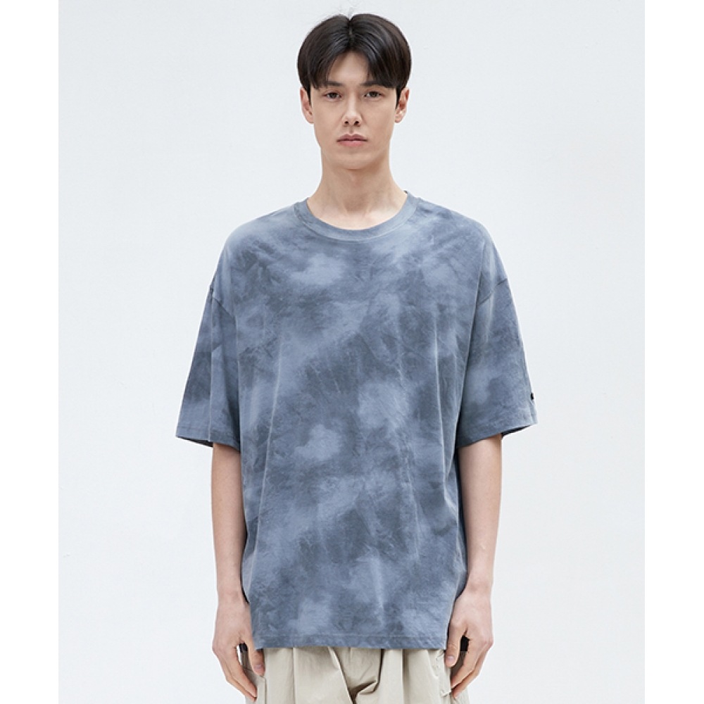 MINIMALPROJECT タイダイロゴ 半袖Tシャツ MST139 [NAVY]