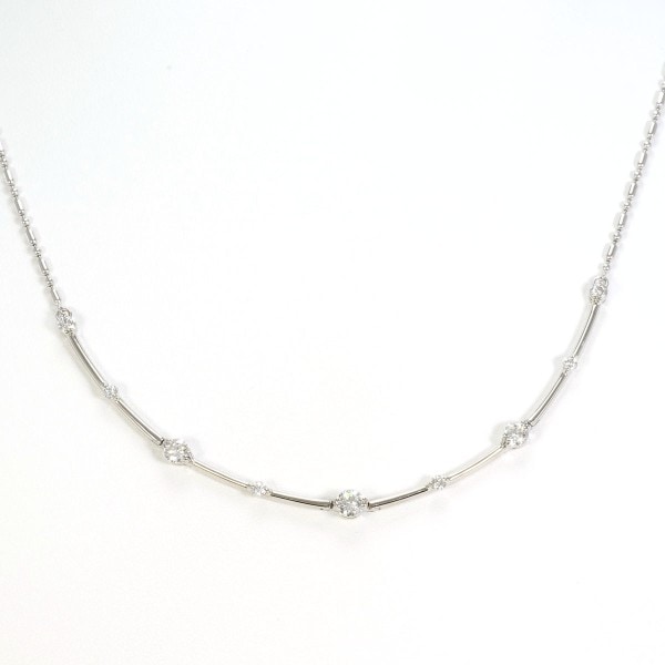 PT900 プラチナ PT850 ネックレス ダイヤ 計1.00 鑑別書 ジュエリー 中古