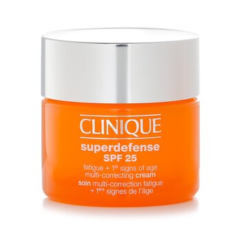 Clinique スーパーディフェンス SPF25 ファティーグ＋ファーストサインオブエイジ マルチコレクティングクリーム - コンビネーション オイリー～オイリー