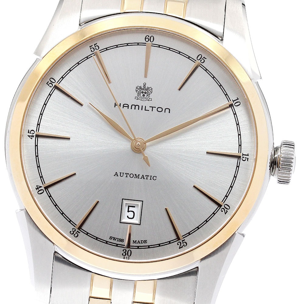 ハミルトン HAMILTON H424251 アメリカンクラシック スピリットオブリバティ デイト 自動巻き メンズ 良品 箱・保証書付き_952589【中古】