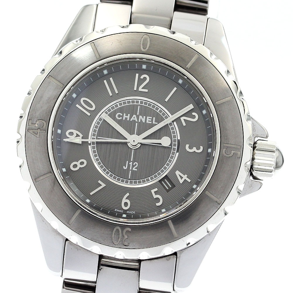 シャネル CHANEL H2978 J12 クロマティック デイト クォーツ レディース 良品 _905071【中古】