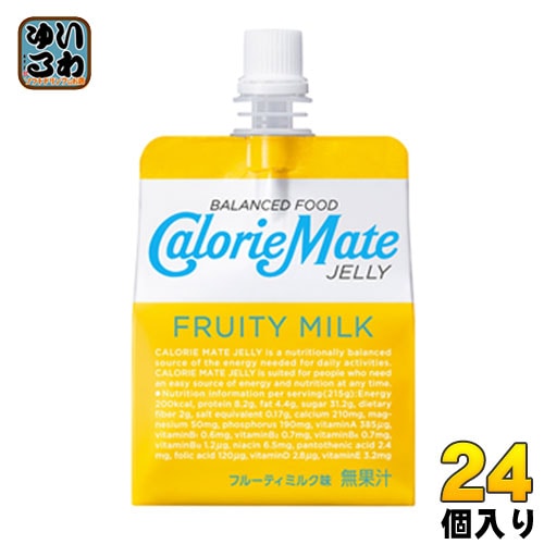大塚製薬 カロリーメイトゼリー フルーティミルク味 215g パウチ 24個入 バランス栄養食