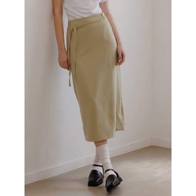 EIGHT DAYS A WEEK ベルトスリットスカート 黄緑 AD454 9,444円