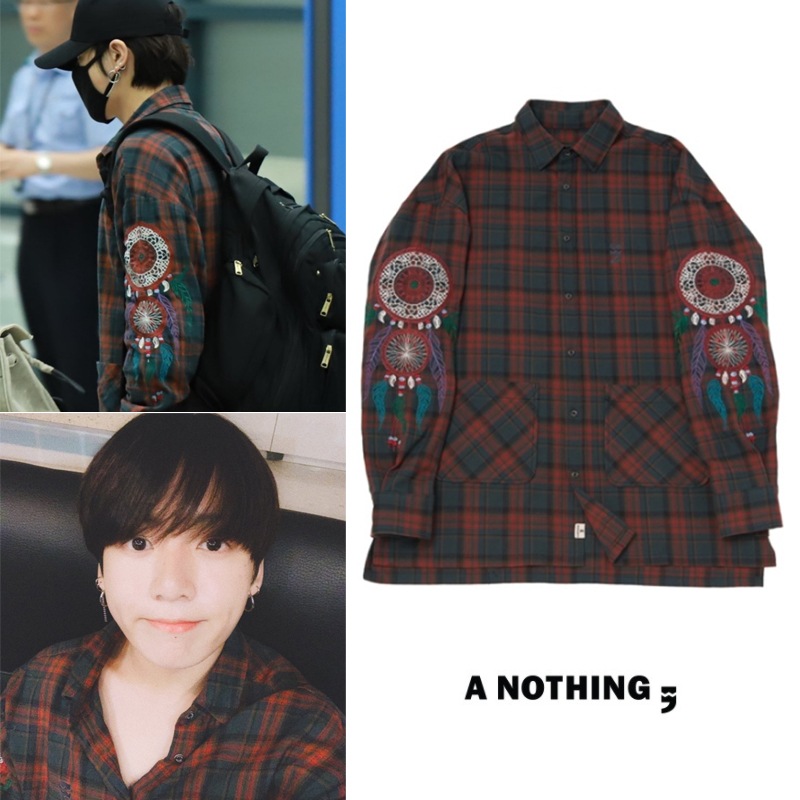 (ANOTHING) DREAMCATCHER DROP-SHOULDER SHIRT_BTS着用