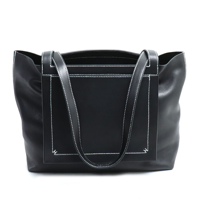 HERMES エルメス カバ セリエ31 トートバッグ ブラック レディース B刻印 中古