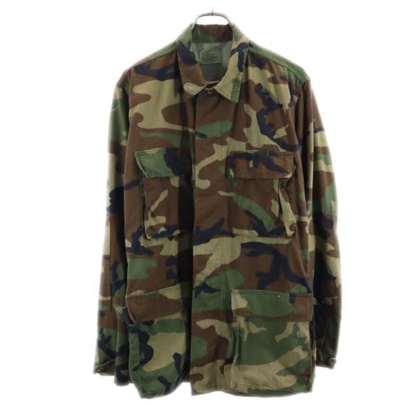 アメリカ軍 80s DLA ウッドランドカモ柄 ミリタリージャケット S カーキ US ARMY 米軍 メンズ