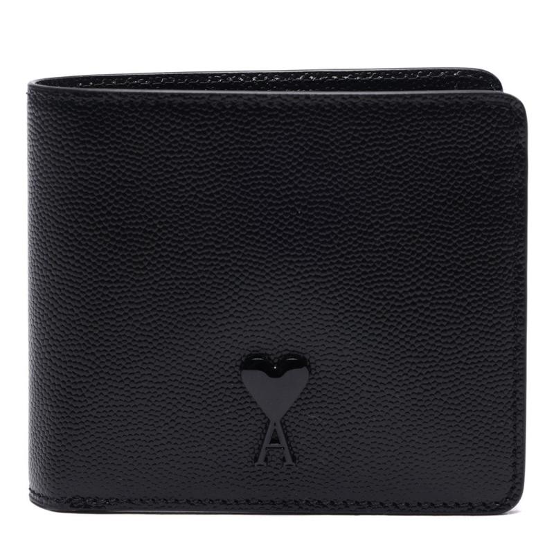 [] 23SS メンズ ハート ロゴ 二つ折り財布 (USL012 AL0004 001 M 23S)