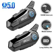 Bluetooth ヘッドフォンオートバイヘルメットインターホンヘッドセット 1000 メートル 2 ライダー Intercomunicador モトワイヤレスインターホンハンズフリー通話 7,421円