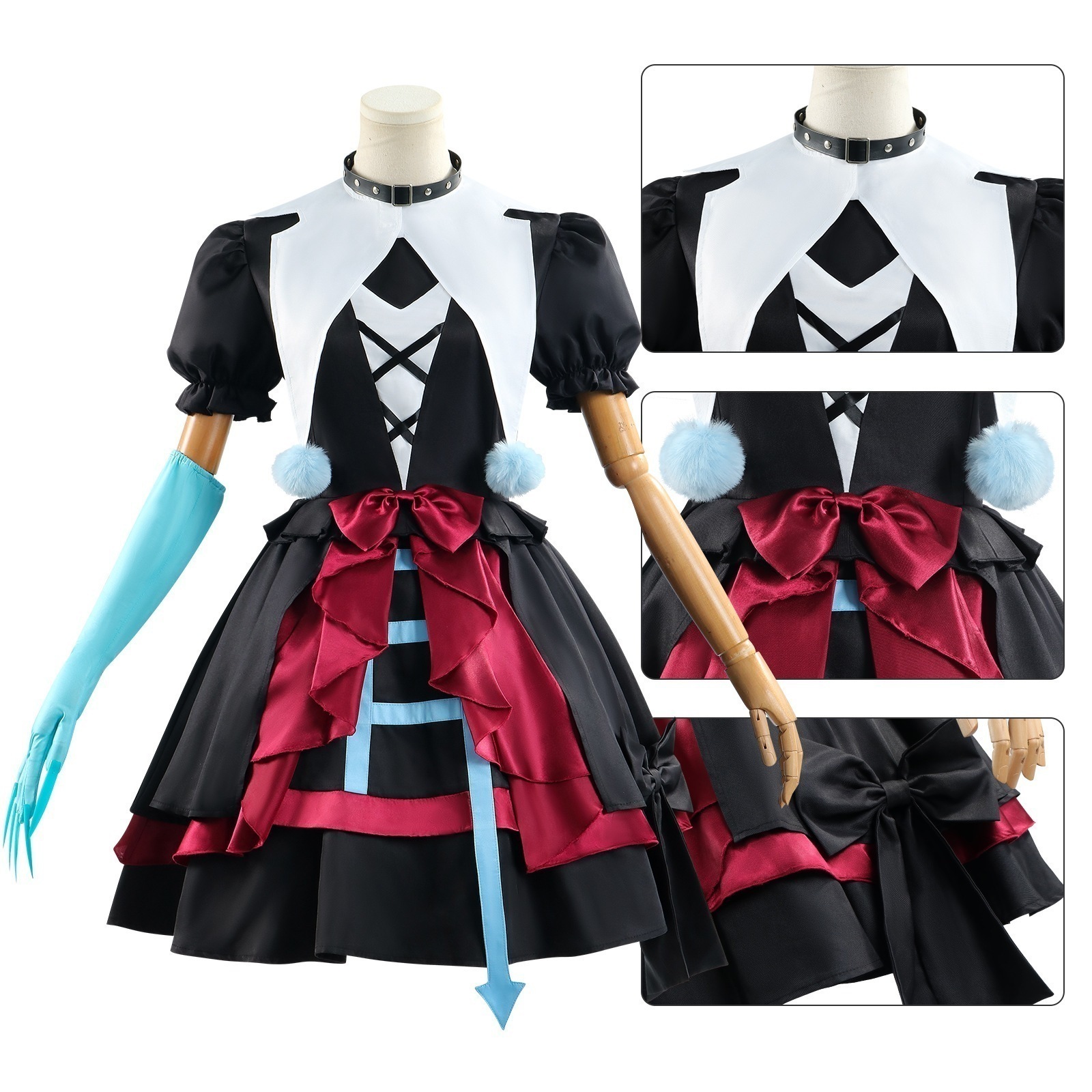 【2025新作】コスプレ 仮装派对cos服逃出惊魂夜哑女斯黛拉怨灵小丑阿巴cosplay服游戏 イベント用品