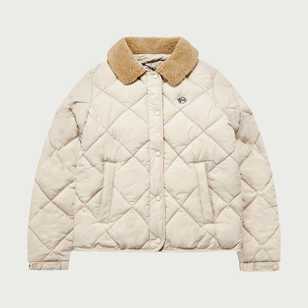 10540-110-812-69-121 女性オーバーフィット ポリライトウェイト フェイクカラー キルティングジャンパーdj