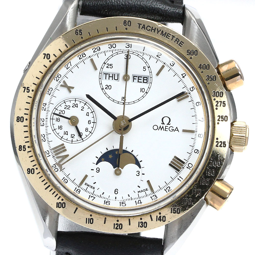 訳あり オメガ OMEGA 175.0034 スピードマスター トリプルカレンダー ムーンフェイズ 自動巻き メンズ _866350【中古】
