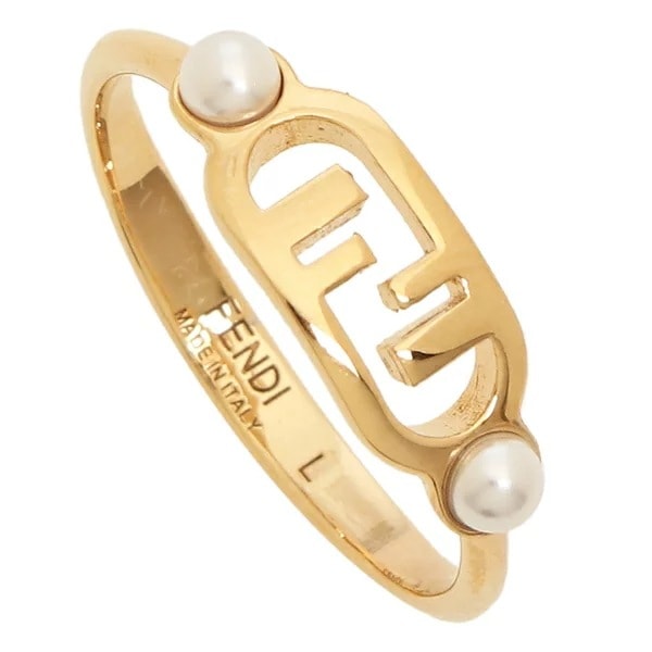 リング アクセサリー オーロック 指輪 ロゴ パール ゴールド レディース 8AH689 A5TO F09ZE
