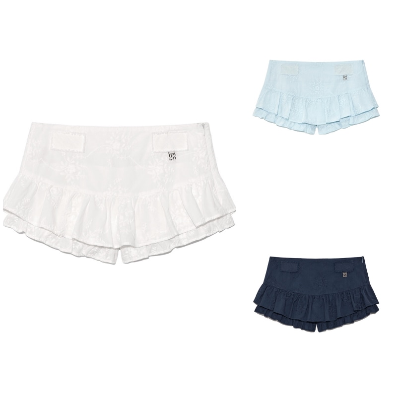 【GLOWNY】 RODEO MICRO MINI SKIRT : 3COLORS
