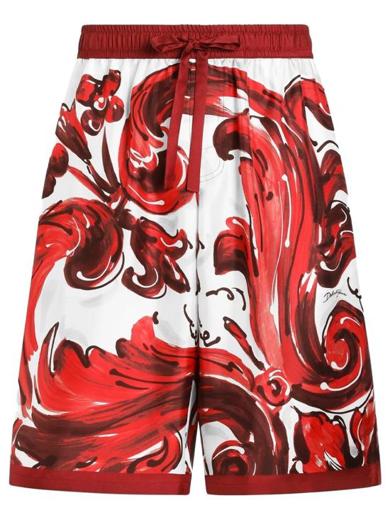 DOLCE & GABBANA Men Shorts GV37AT HI133 ID5DQ MAIOLICA 1L RUBINO