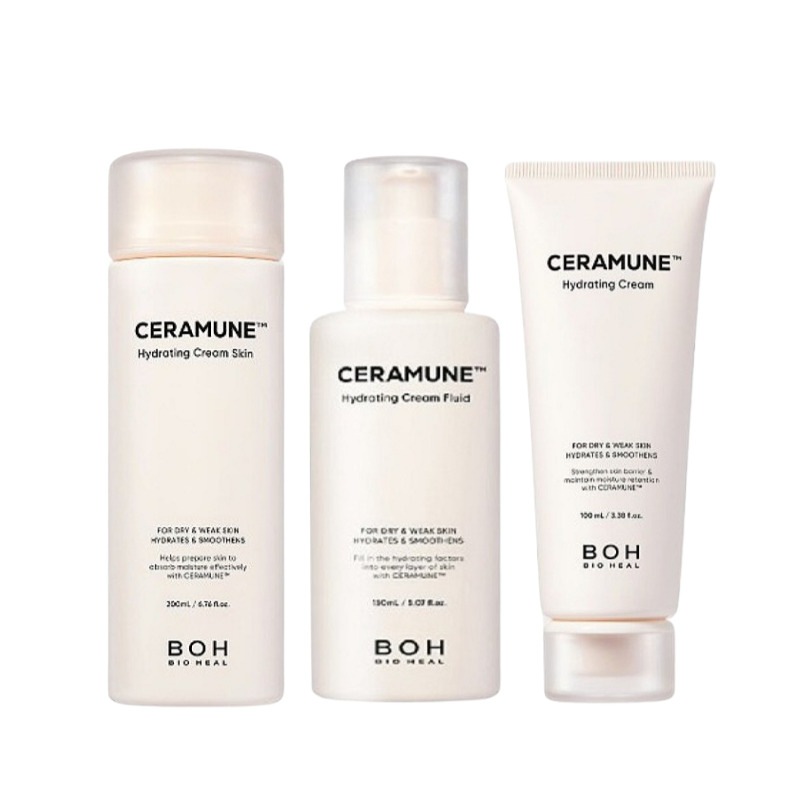 【3点セット】セラミューンハイドレーティングクリームスキン200ml+クリームフルード150ml+クリーム100ml / スキンケアセット