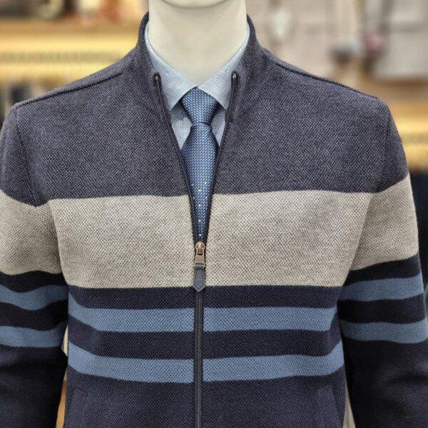 秋冬新作 ブロック フルジップ カーディガンPPKC33623803_SH