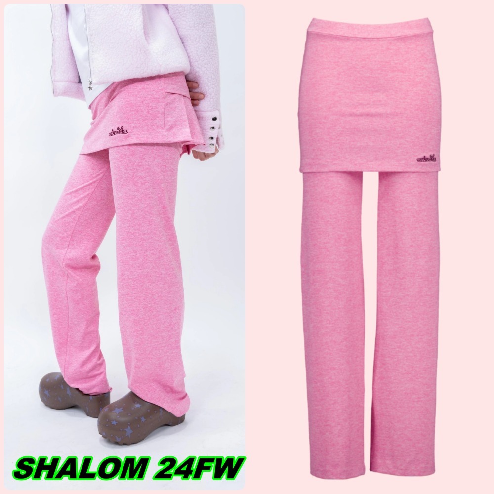 【SHALOM】24FW STRETCHING PLEATS PANTS PINK
