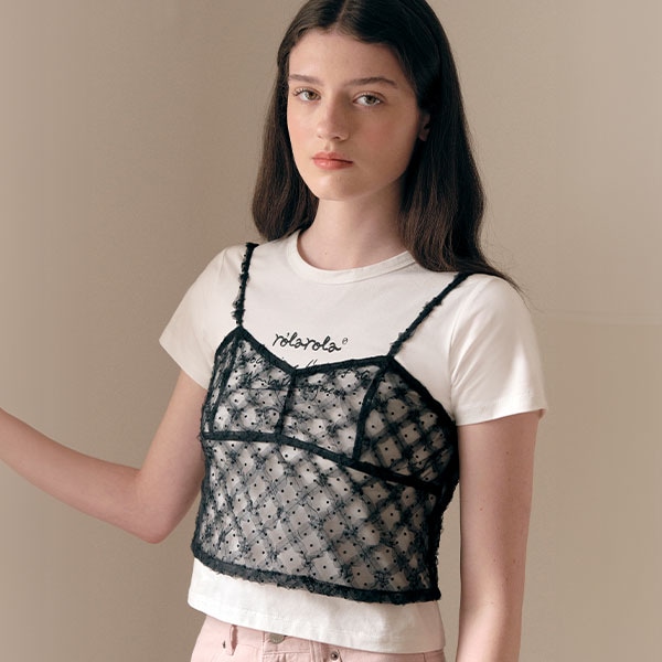 LACE BUSTIER BLACK