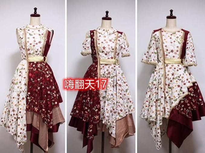【実物撮影】コスプレ衣装刺繍 紅白衣装【乃木坂46】