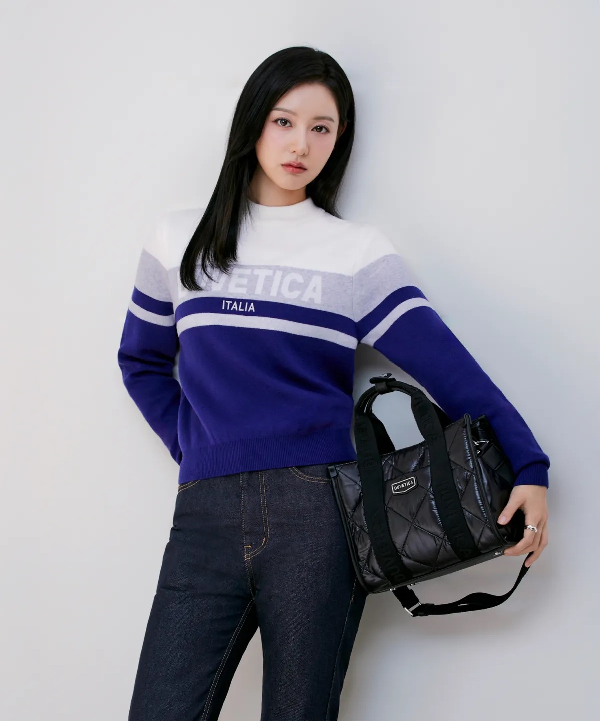 [キム·ジウォン 着用] アルソリーW(ダークバイオレット)(女性 ニット) 人気ファッションブランド