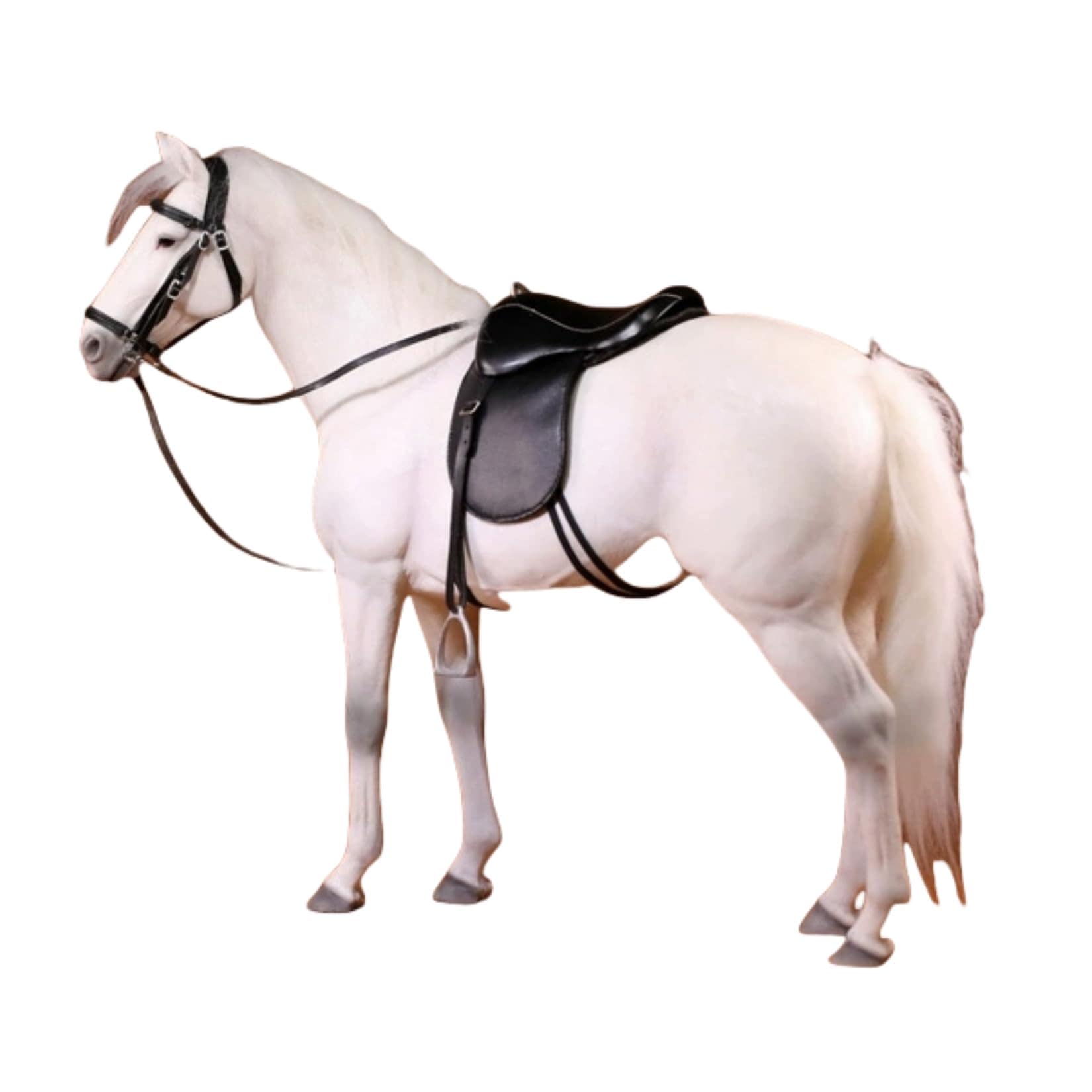 Mr.Z 1/6サイズ ホース 馬 競走馬 37cm 馬具付き ハノーファー サラブレッド リアル フィギュア プラモデル プレミアム スタチュー 誕生日プレゼント 置物 情景 道具 コレクション