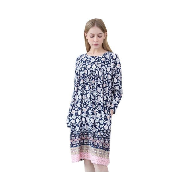 ラペア ジャデン ネイビー シャーリング ワンピース LWOFK499-PN 8,101円