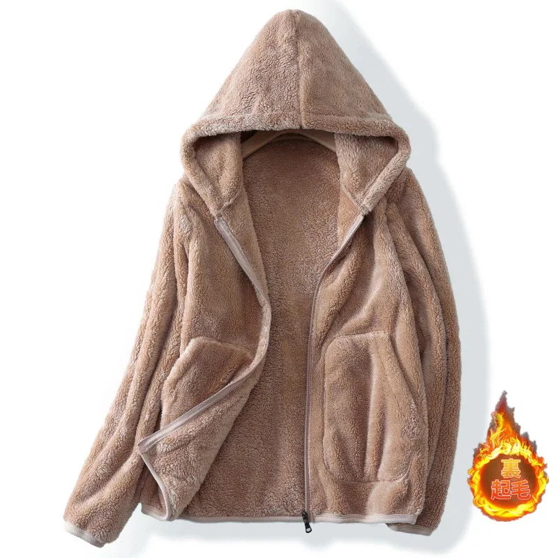 フリース レディース ボア フード アウター 立ち襟 もこもこ 無地 シンプル 厚手 暖か 防寒 秋冬 通勤 あったか