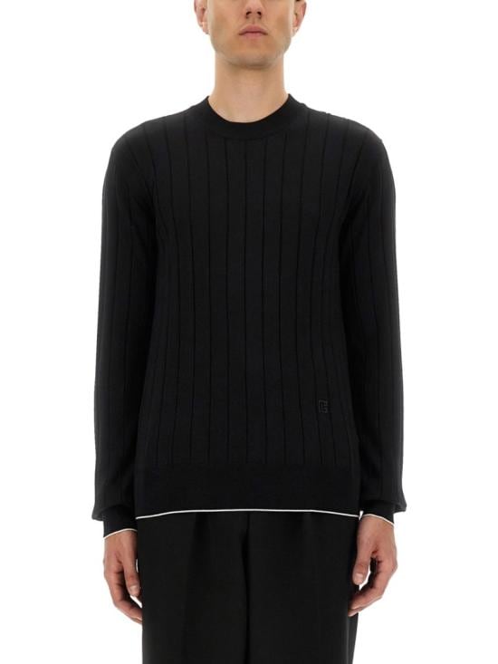 BALMAIN Men Sweatshirts FH1KD000KI73 EAB Black