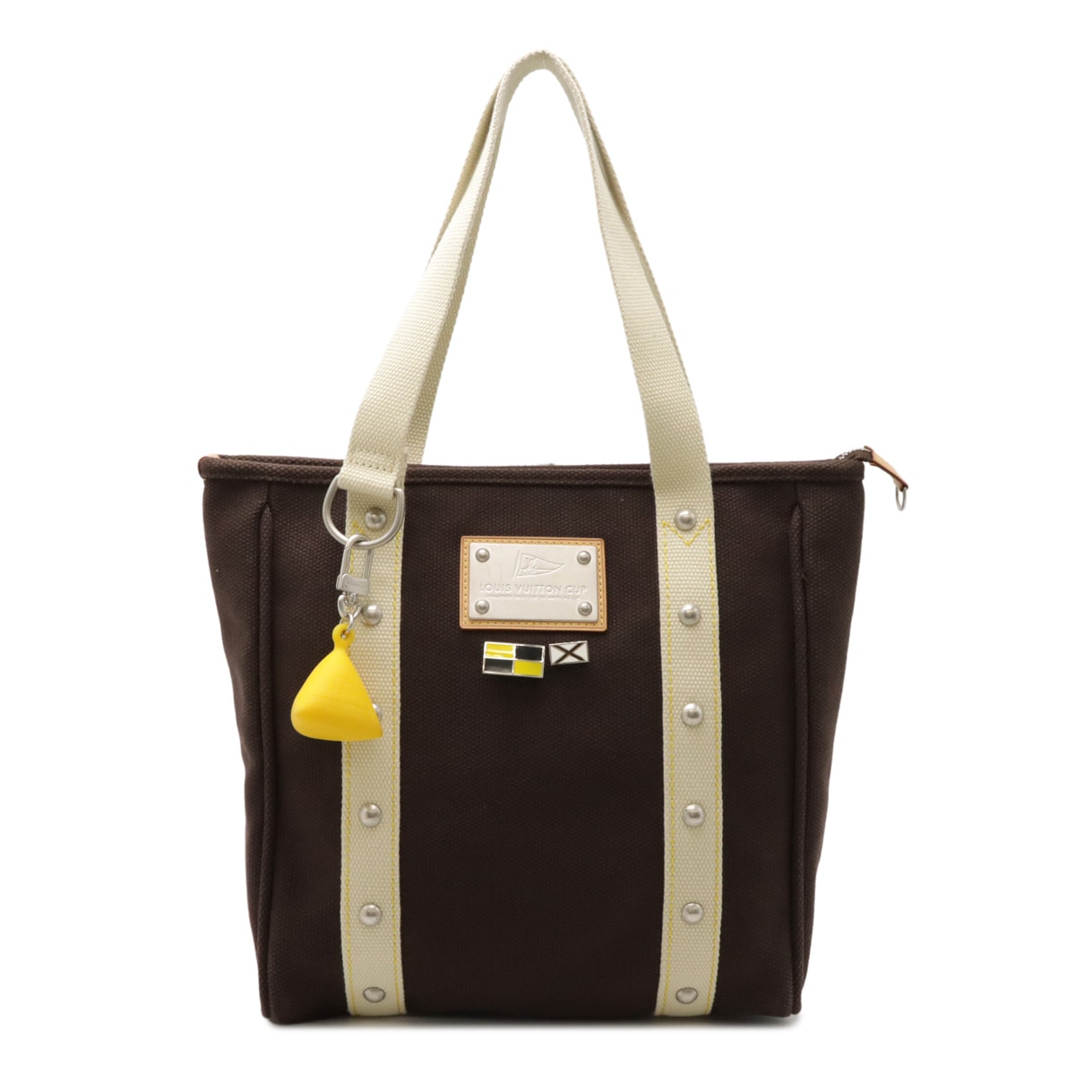 アンティグアライン カバMM トートバッグ ショルダーバッグ ヴィトンカップ モカ ブラウン M8066