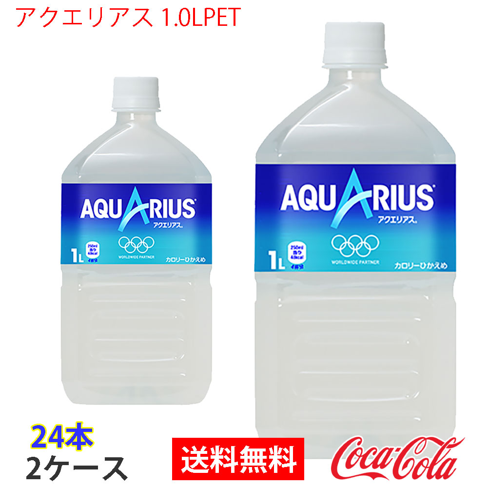 アクエリアス 1.0LPET 2ケース 24本