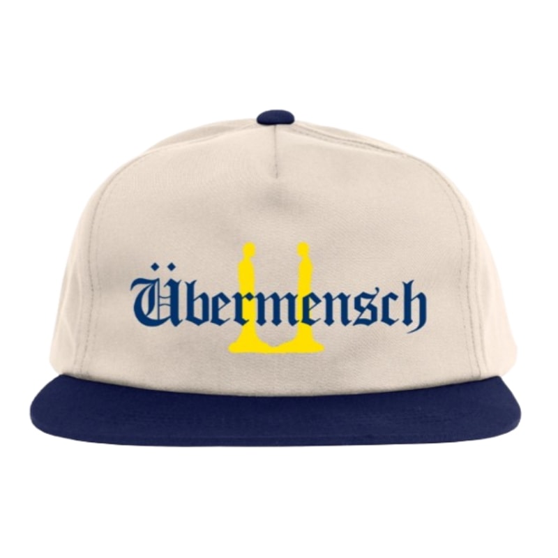 即時発送 [公式正規品 米国限定版] G-DRAGON Übermensch Unstructured Snapback Hat (Natural/Navy)