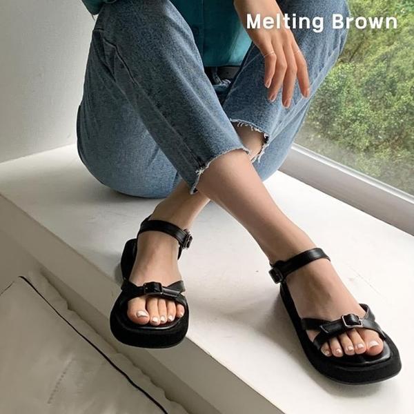デイリー 女性 バックル プラットフォーム ノンスリップ サンダル 3色