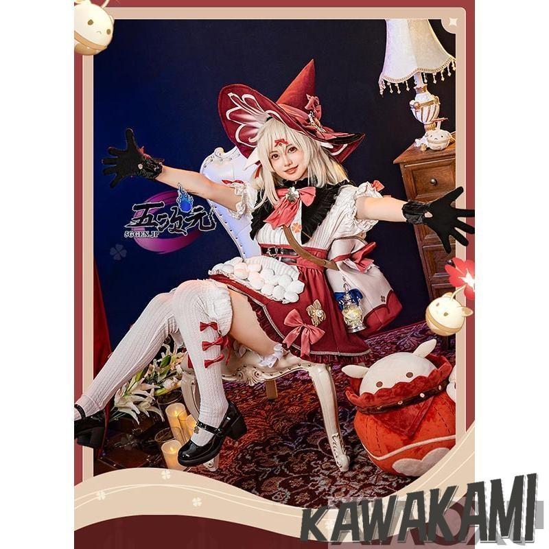 Catwushop　原神　コスプレ　クレー　魔女　星燭に揺れる爛花　衣装　新スキン　コスチューム 鞄付き　ウィッグ　追加可