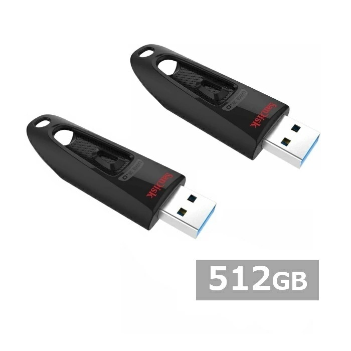 【2セット】 サンディスク USBメモリ SDCZ48-512G-G46 Ultra USB 3.0 Flash Drive 512GB Sandisk USB3.0 USBメモリー メモリス