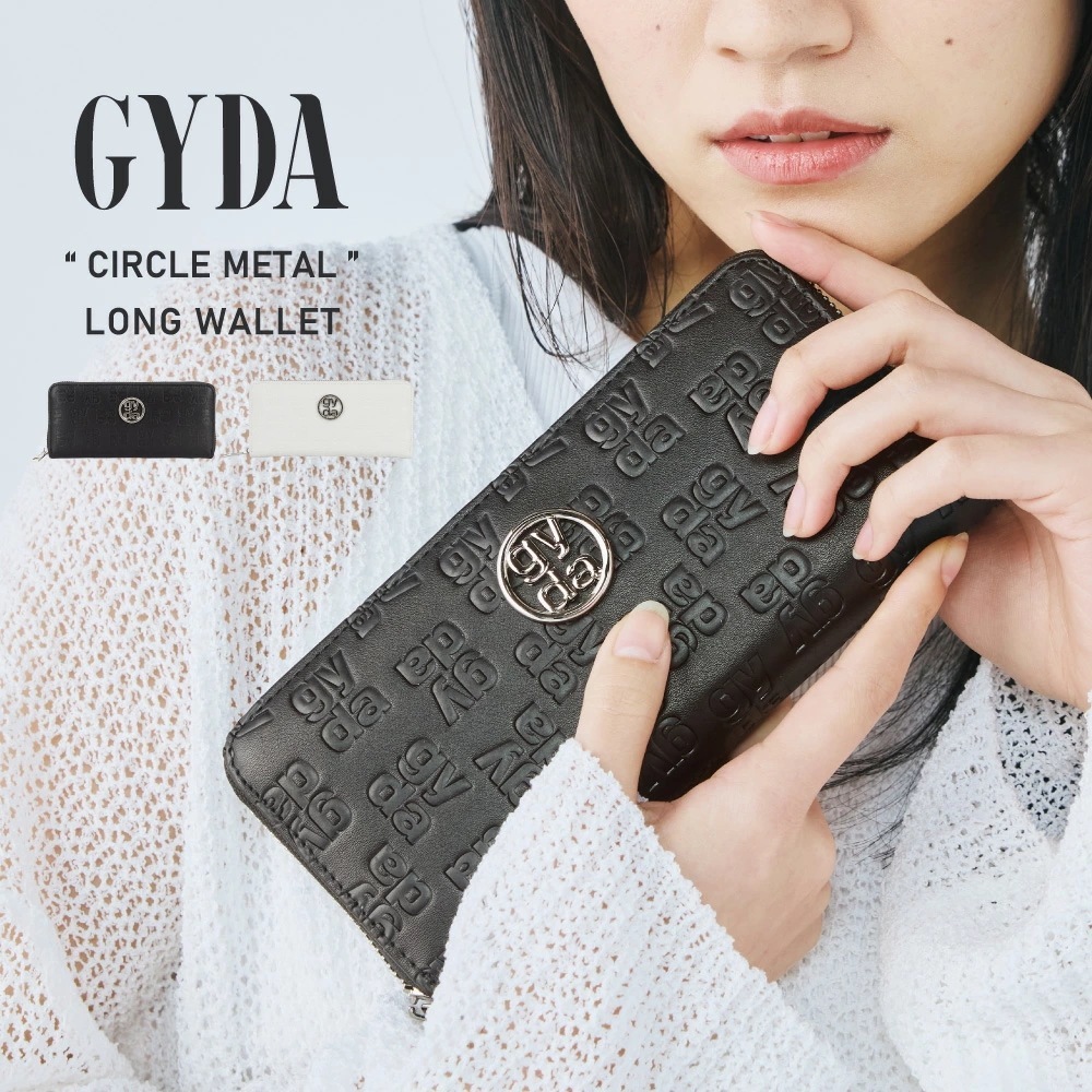 ラウンドファスナー長財布 GY-W301 サークルメタル レディース ブランド ギフト プレゼント 贈り物