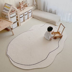 韓国風絨毯バスマット卵形絨毯カシミヤ絨毯マット洗える