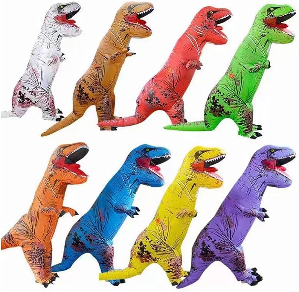 【送料無料】成人 子供サイズ 空気注入式 インフレータブル服 恐竜 ティラノサウルスシリーズ コスム コス