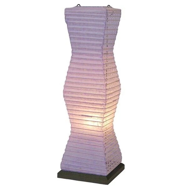 フロアランプ 和風モダン おしゃれ アジアン 和紙 日本製 照明器具 ルームライト 和室 レトロ 1灯 テーブルランプ ツインパープル