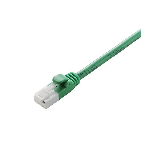 （まとめ） エレコム EU RoHS指令準拠 CAT5E対応 爪折れ防止 LANケーブル 10m/簡易パッケージ仕様（グリーン） LD-CTT/GN10/RS (×2セット)