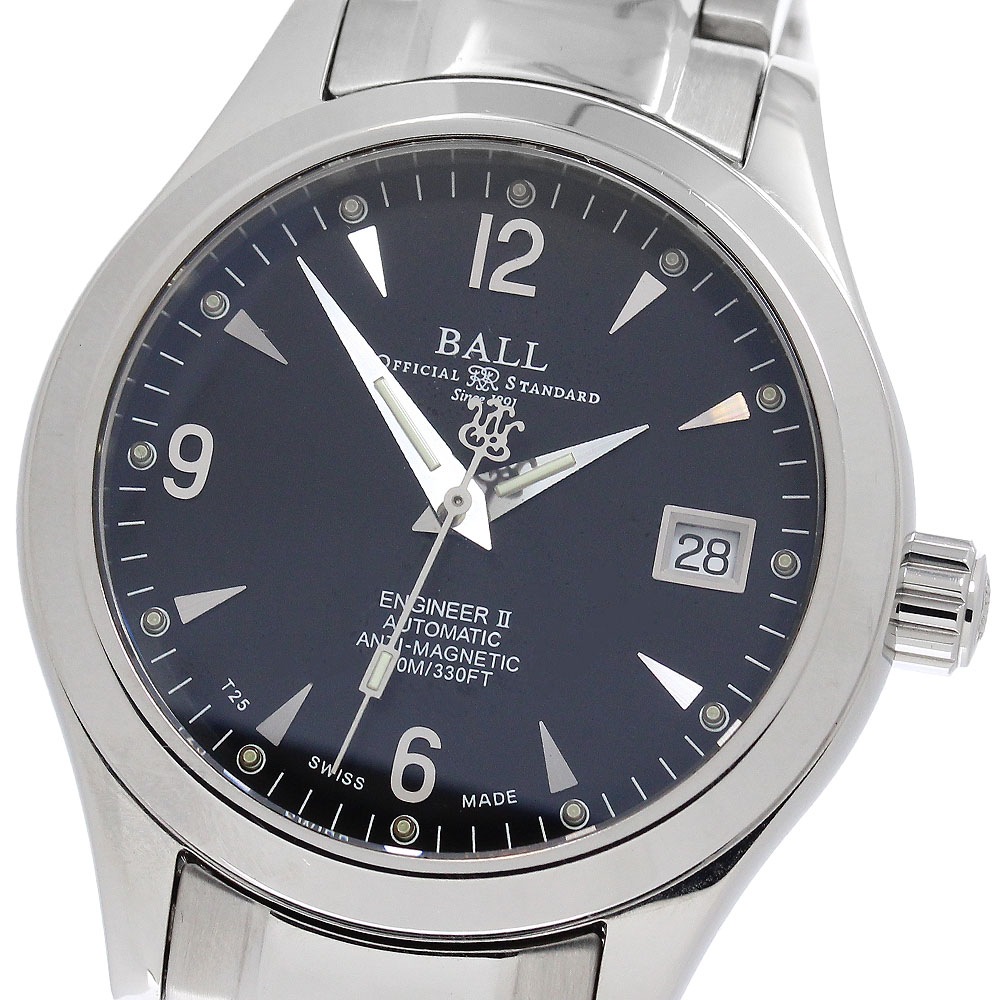 ベルト訳あり ボールウォッチ BALLWATCH NM1026C エンジニアII オハイオ デイト 自動巻き メンズ _952575【中古】